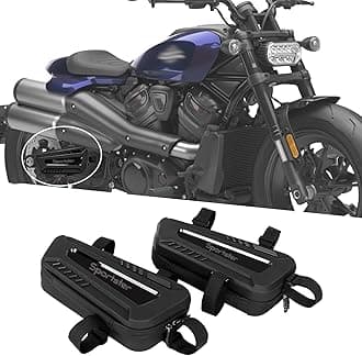 For Sportster S 1250 RH 1250S RH1250S Motorcycle waterproof saddle bag triangular hard shell side bag left and right two 2L large capacity storage bag (Sportster(with logo))