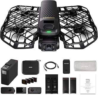 HOVERAir X1 PROMAX 8K Action Flying Camera, Foldable Drone with Camera with 26Mph Follow Speed, 15+ Fully Automatic Flight Modes, Fly Anywhere with OmniTerrain, SmoothCapture 2.0(Skiing Combo)