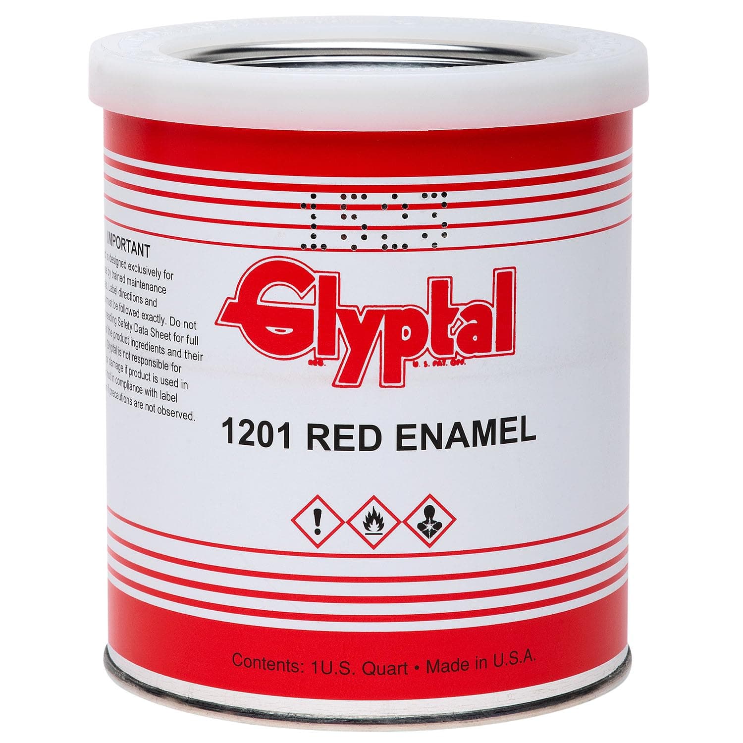 Glyptal 1201 Red Enamel Insulating Paint Quart