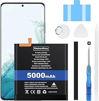 ElephantStory Battery for Galaxy S21 Ultra, 5000 mAh Battery for Samsung Galaxy S21 Ultra 5G SM-G998B/DS SM-G998U with Repair Kits