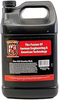 Wolfgang Uber SiO2 Rinseless Wash | Advanced Ceramic-Infused Car Wash Solution | Cleans and Protects with Gloss Enhancement | WG-1652 | 128oz