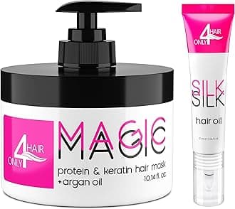 Hair Repair Mask for Dry Damaged Hair Keratin Treatment Protein Argan Oil Deep Conditioning for Color Treated Hair Bleached Frizzy Split Ends Magic