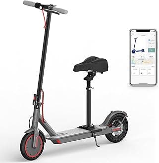 Roinside Electric Scooter - 8.5"/10''/14'' Solid Tires, 350W/500W Motor, Up to 19/22MPH& 16/21/23/24Miles Long-Range Portable Commuting Scooter for Adults with Double Braking System, App