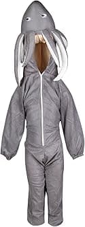 Kids Octopus Grey Color Fancy Dress Animlas Costume school function Theme Party (Grey_7-8_Years)