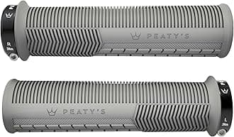Peaty's Monarch Grips - マッシュルームまたはローレット/厚くても細い - トレイルの快適さ、耐久性、人間工学に基づいたフィンガーバー、親指パッドをサポート、一日中、全地形、ロックオングリップMTB エンデューロ ダウンヒル Ebike マウンテンバイク