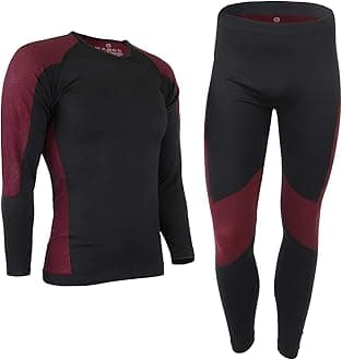 ALPIDEX Men's Thermal Underwear, Functional Thermal Underwear Set - breathable, warming and quick-drying