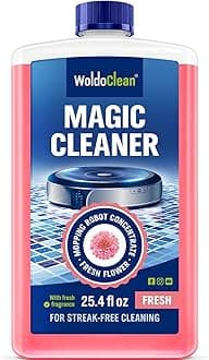 WoldoClean Robot Vacuum Cleaning Solution 750ml - Concentrated Floor Detergent with Floral Scent for all Robot Mops & Docking Stations, 50 Applications