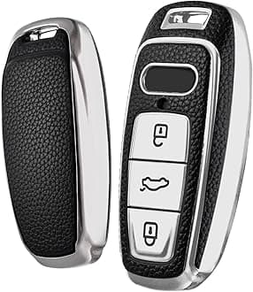 ELOHEI for Audi Key Fob Cover, Special Soft TPU Key Case Cover