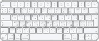 Apple Magic Keyboard: Wireless, Bluetooth, Rechargeable. Works with Mac, iPad, or iPhone; Russian - White