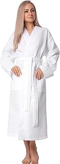 BAGNO MILANO Women's Robes, Waffle Robes For Women, Turkish Cotton Bathrobes For Women