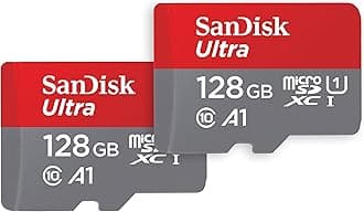 128GB (2-Pack) Ultra microSDXC UHS-I Memory Card (2x128GB) with Adapter - SDSQUAB-128G-GN6MT