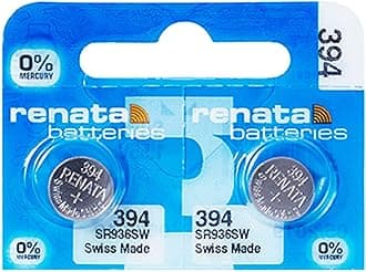 2 X Renata Mercury Free Swiss Made Silver 1.55V -SR936SW-394 Battery
