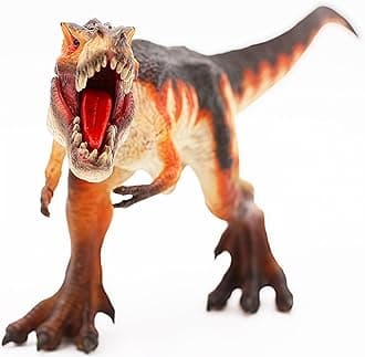 Gemini&Genius T-Rex Dinosaur Toy Figure Tyrannosaurus Rex Action Figure with Movable Jaw - 11.5 Inches Length - Gift, Stocking Stuffer, Birthday Cake Topper for Kids (T-Rex)