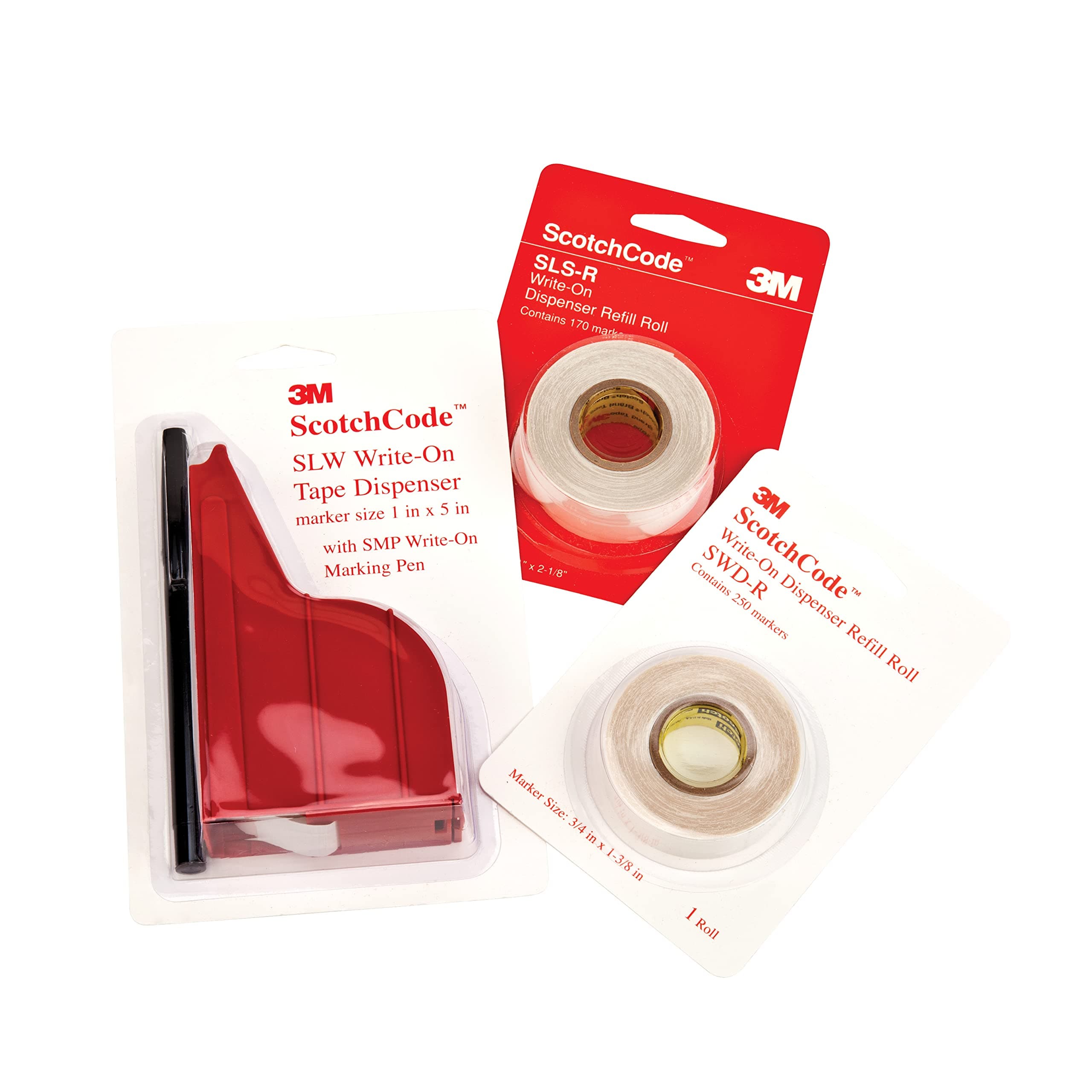 3M ScotchCode Wire Marker Tape Refill Roll SLS-R, 1 in. x 2.125 in