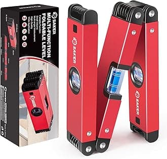 Saker Multi-function Foldable Level, 24-Inch Leveler Tool,Gifts for Men,Multi-Angle Measurement Woodworking Tools,Folding Level Tool for Precise Leveling