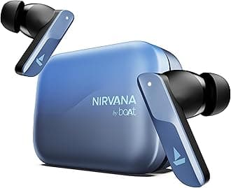 Nirvana X TWS,Knowles Dual Drivers, Hi-Res Audio LDAC, App Support,4Mic ENx,Dual Pair,Spatial Audio,Fast Charge, Bluetooth Earbuds, TWS Ear Buds Wireless Earphones with mic (Mist Blue)
