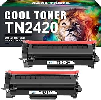 Cool Toner TN2420 Compatible Toner Cartridge Replacement for Brother TN2420 TN-2420 TN2410 TN-2410 MFC-L2710DW HL-L2350DW DCP-L2530DW MFC-L2710DN MFC-L2750DW HL-L2375DW HL-L2310D Ink (Black, 2-Pack)