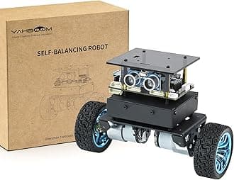 STM32 2wd Self-Balancing Robot,Two-Wheeled Intelligent Robot Chassis Kit,PID Obstacle Avoidance Encoder Motor (Standard Kit)