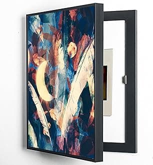 A,60X80cm, Wall-Mounted Electrical Panel Cover Minimalist Hidden Meter Box Decorative Painting Modern Decorative Abstract Art Painting Box Decoration Detachable Fuse Box Cover