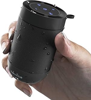 comiso Bluetooth Speaker, Portable Bluetooth Speakers with Wireless Stereo Pairing, Built in Mic, 360° HD Sound,IP65 Waterproof Speaker,Support TF Card, for Home/Party/Outdoor/Beach,Gift For Men/Women