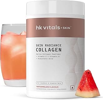 Skin Radiance Marine Collagen Supplement (Watermelon, 400g) |Vitamin C, E, Sodium Hyaluronate | For Healthy Skin, Hair & Nails