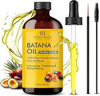 Botanic Hearth Batana oil for hair growth - 2 Fl Oz (60 ml) - for Thicker Hair, Scalp Treatment for Hair Loss, Dry & Frizzy Hair Repair, Deep Nourishing Oil for All Hair Types- 100% Natural and Vegan