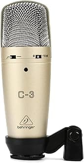 Behringer C-3 Studio Condenser Microphones, XLR