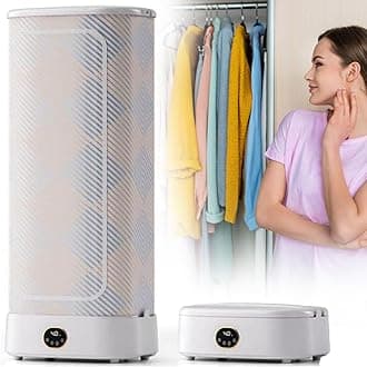 1000W Portable Automatic Steam Ironing Machine, Foldable Steam Cooker & Tumble Dryer, Hanging Garment Steamer, Quickly Removes Wrinkles