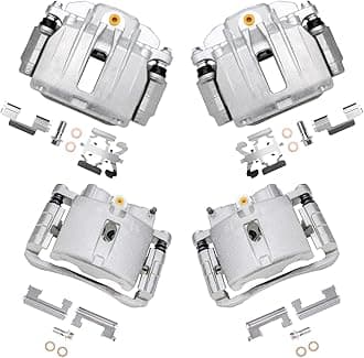 Detroit Axle - 4pc Brake Calipers for Chevy GMC Sierra Silverado Suburban 1500 Yukon Safari Tahoe Astro Disc Brake Calipers w/Brackets Front and Rear Replacement