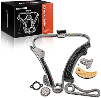 A-Premium 10PCS Engine Timing Chain Kit W/Sprocket & Tensioner & Guide Compatible with Toyota, Lexus, Scion & Pontiac - Corolla, Prius, Prius AWD-e, Prius Plug-In, Matrix, CT200h, Vibe, xD - L4 1.8L