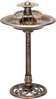 Alpine Corporation TEC106-BZ Floor Fountain, 35", Bronze
