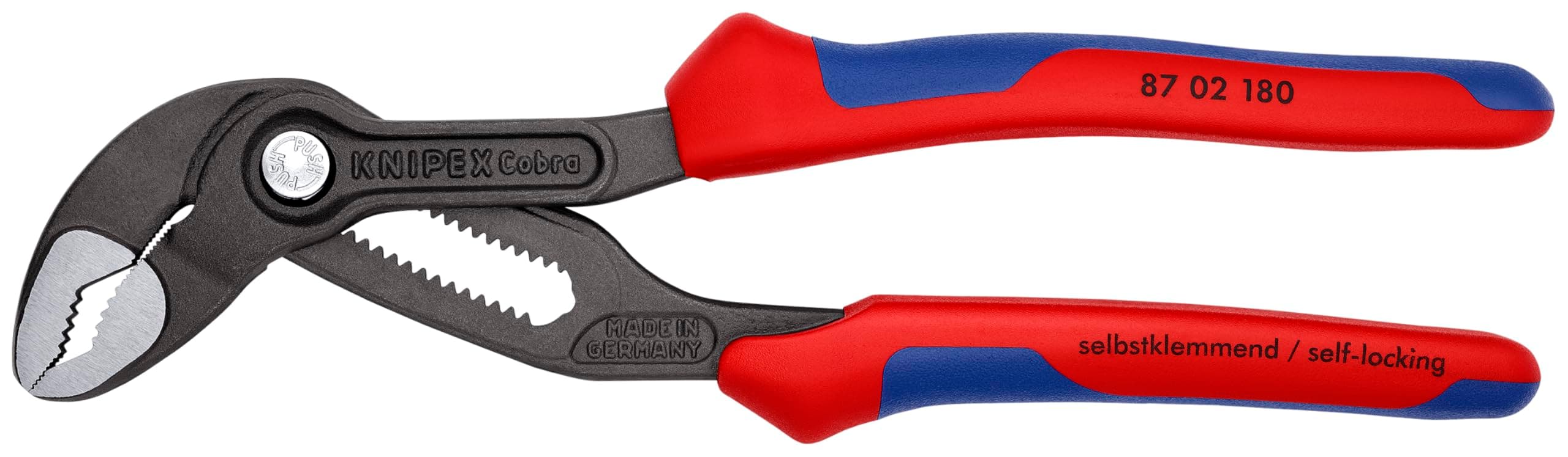 KNIPEX Tools - Cobra Water Pump Pliers, Multi-Component (8702180)