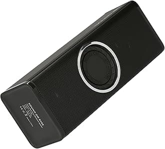 SOUND ON Bluetooth Speaker 10W - Portable Wireless Speaker with Dual Woofer - HD Bass with 5 Hours Playback Time | Bluetooth 5.0 with USB Reader & FM Radio - WaterProof Speaker (Black)