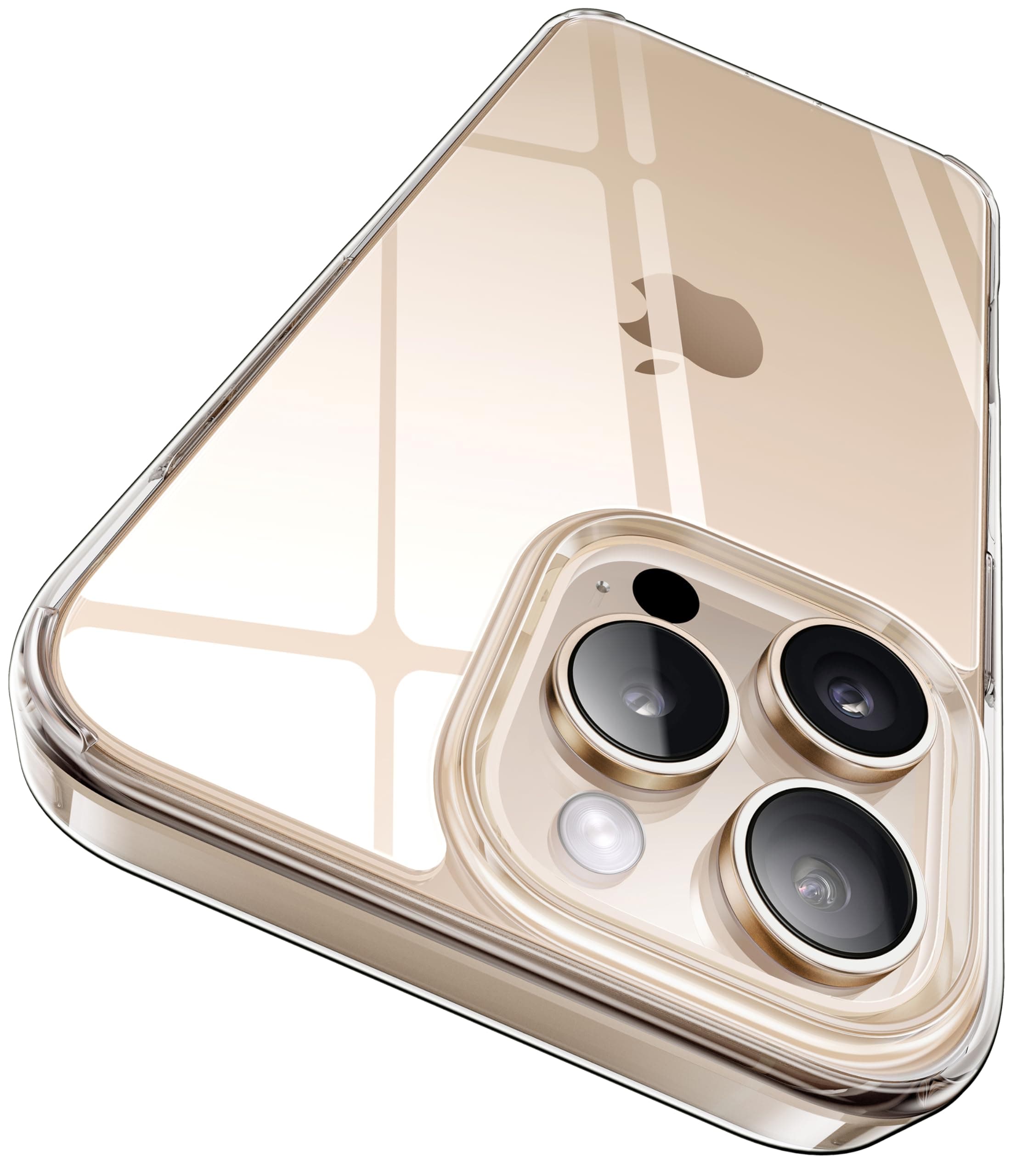 CASEKOO 2-Year Lasting Crystal Clear for iPhone 16 Pro Case [Unbreakable Military-grade Protection] Shockproof Anti-Scratch Protective Phone Case Thin Slim Cover for iPhone 16 Pro Cover, Clear