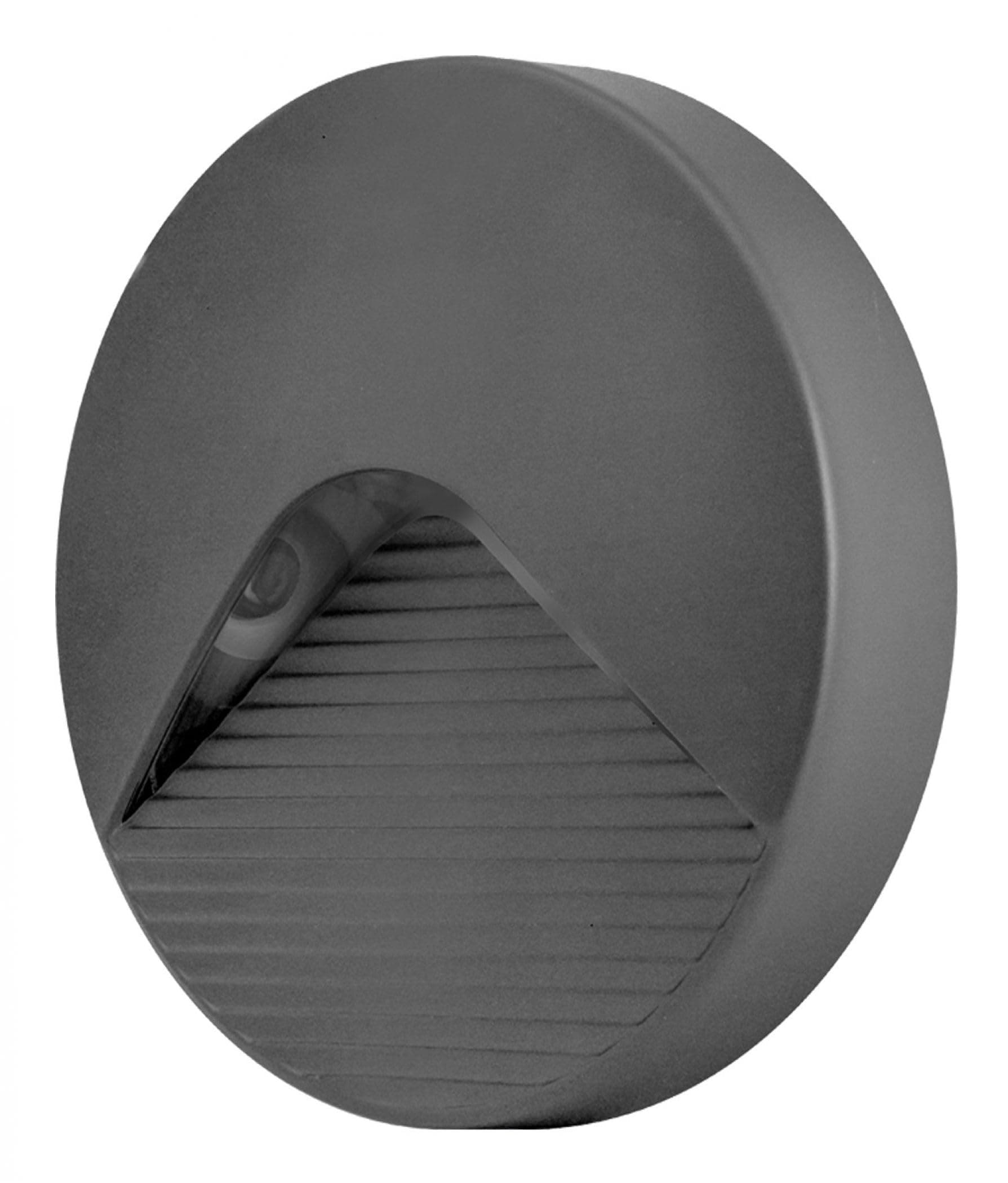 PathLux Round Surface Light IP65 2.2w 90lm 3000K Dark Grey [Energy Class G]