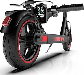 Electric Scooter for Adults Long Range Miles, 500/600W Motor & 10" Vacuum Tires, Foldable Design with Dual Disc Brakes, Smart App Control