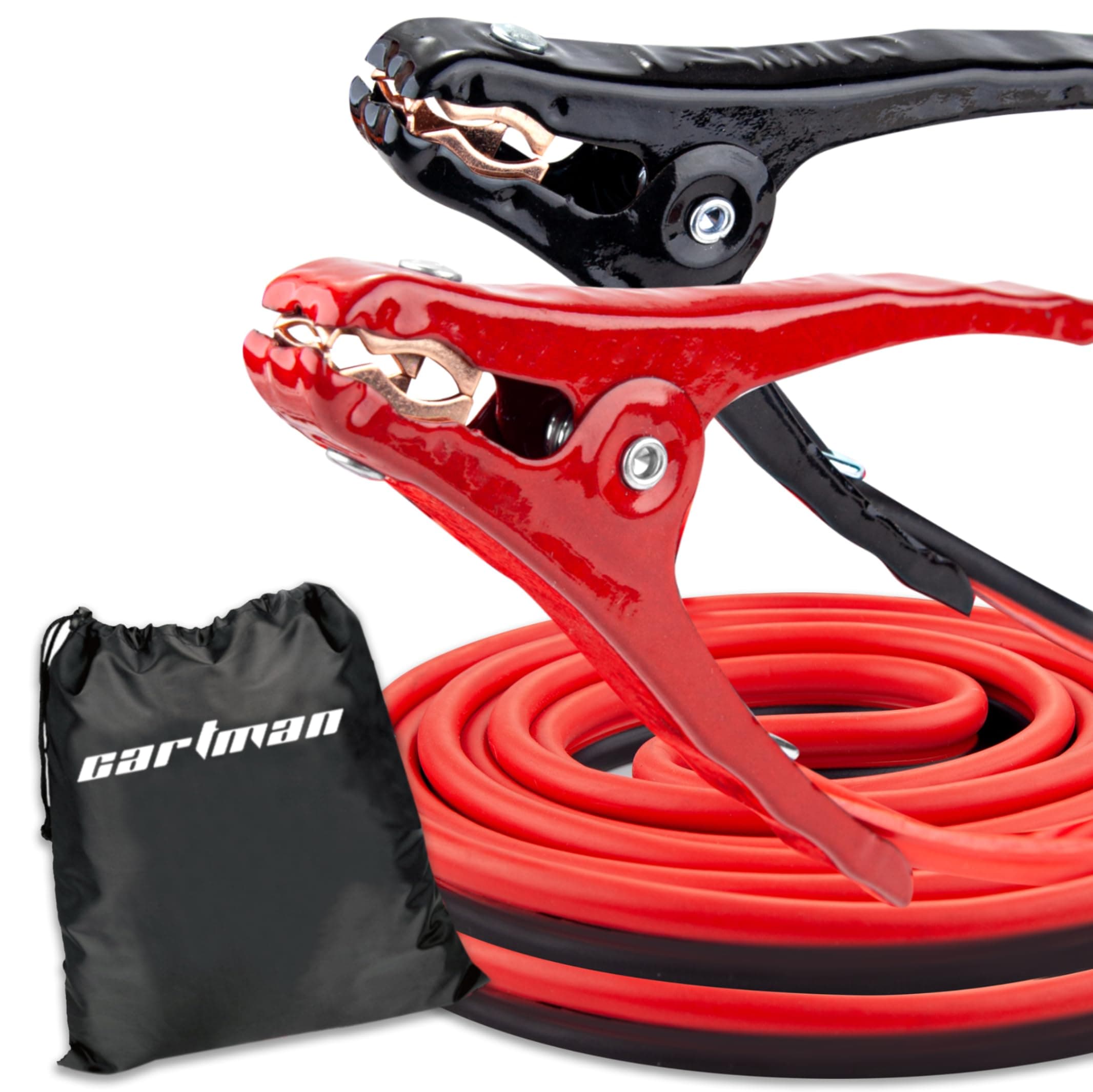 10 Gauge 12 Feet Jumper Cables for Car Heavy Duty Booster Cables with Carry Bag