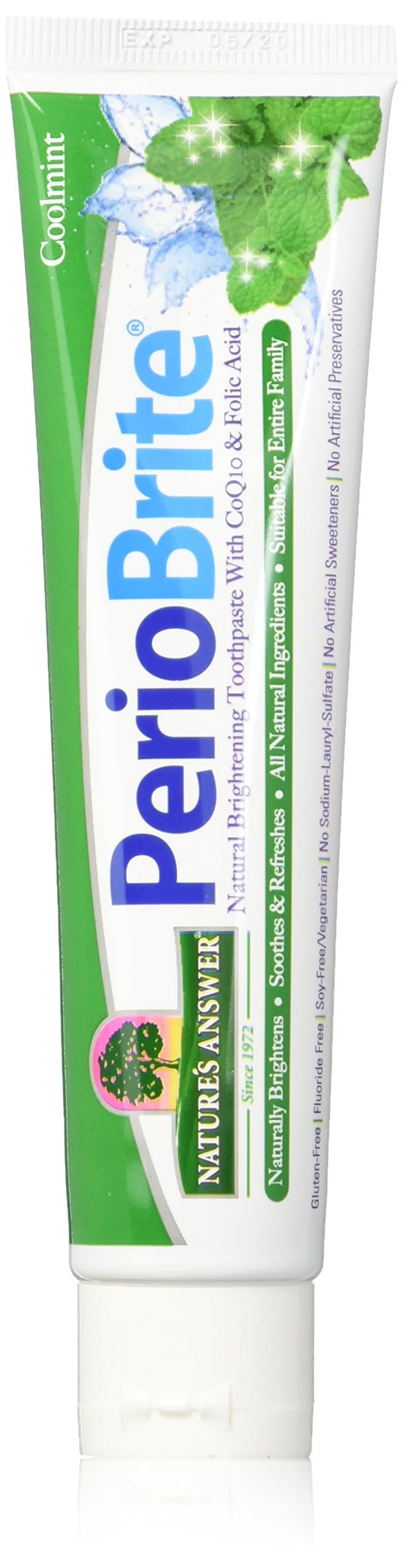 Nature's Answer Periobrite Natural Toothpaste, Cool Mint, 4 Ounce, 3 Count