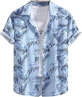 OM SAI LATEST CREATIONMen's Casual Cotton Shirt – Button Down Summer Shirt for Men | Lightweight Textured Fabric | Perfect for Daily & Weekend Wear