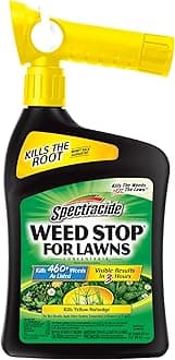 Spectracide Weed Stop For Lawns Concentrate 32 Ounces, Ready To Spray, Kills All Types Of Listed Broadleaf Weeds