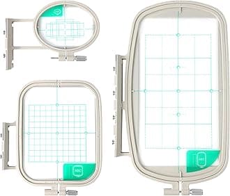 Embroidery Hoops for Brother SE600 PE550D SE700 PE535 SE400 PE525 PE540D PE500 SE625 SE425 Innovis Babylock Brother Embroidery Machine Hoop (3in1 Set)