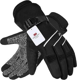 Waterproof & Windproof -30°F Winter Gloves for Men/Women, 3M Thinsulate Thermal Gloves Touch Screen Warm Gloves for Skiing,Cycling,Motorcycle,Running