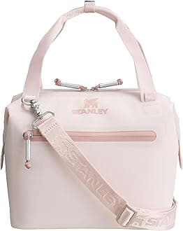 Stanley All Day Julienne Mini Soft Cooler Bag and Lunch Box 7.4 Quarts | 10 Can Cooler with Handles and Strap | Stays Cold for Hours | Insulated Travel Bag with Zipper | BPA-Free | Rose Quartz