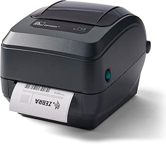 ZEBRA GK420t Thermal Transfer Monochrome Desktop Printer Print Width of 4 in USB and Ethernet Port Connectivity GK42-102210-000