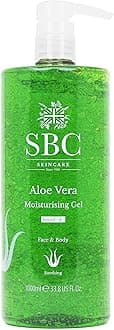 Skincare Aloe Vera Moisturising Gel - 1000ml | Lightweight Aloe Vera Cooling Gel for Face and Body | Aloe Vera Moisturiser for Dry, Damaged and Sunburn Skin | Aloe Vera Aftersun Gel