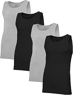 Men's Premium Tag-Free Cotton Undershirts (Regular and Big & Tall)