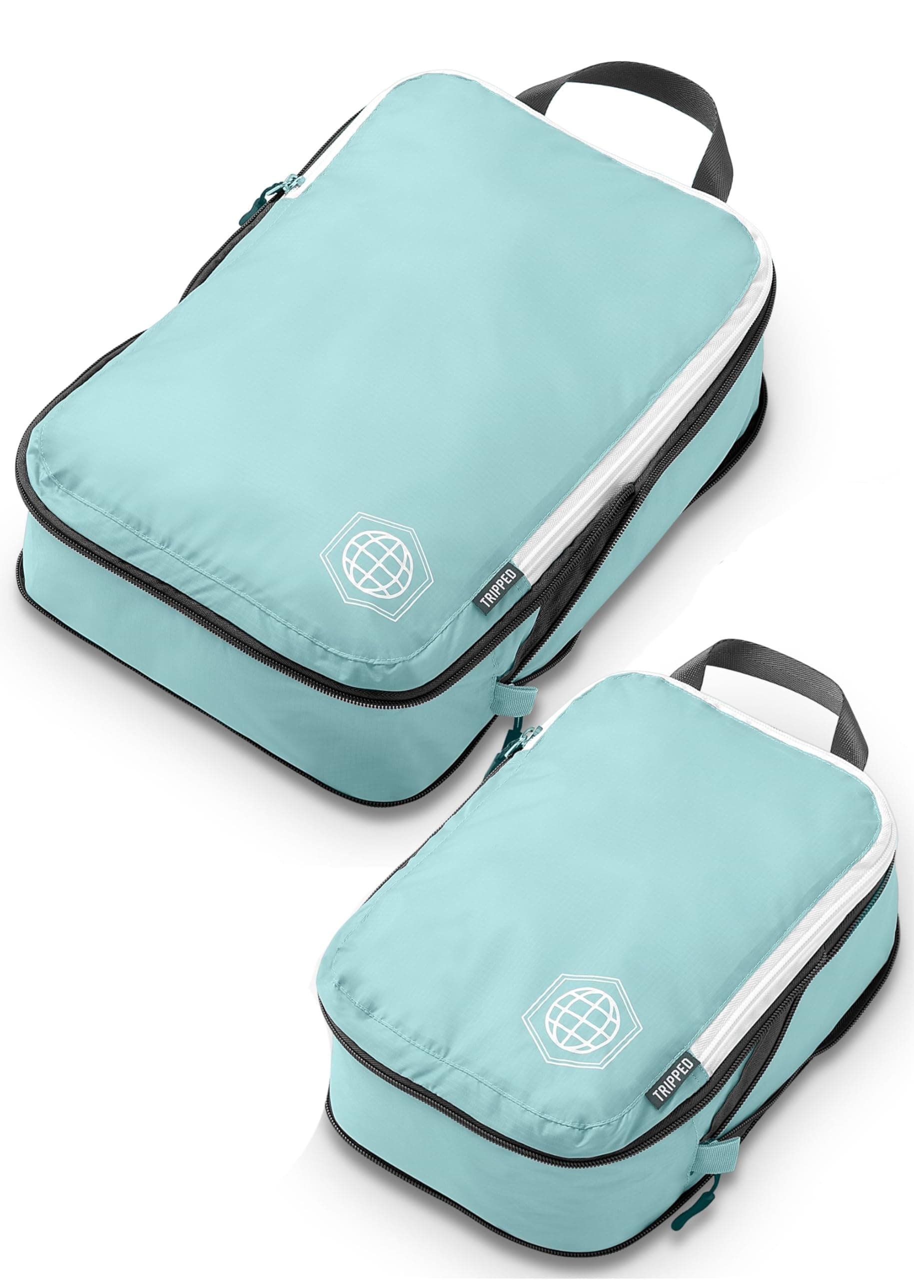 Compression Packing Cubes Set for Carryon Suitcases- Lightweight, Durable Clothes Organizer