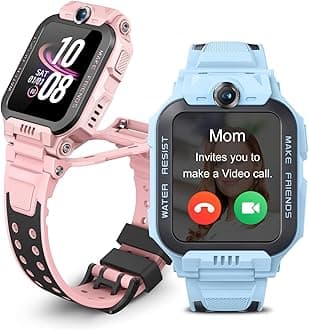 Z7 Kids Smart Watch, Smart watch for Boys, Kids Smartwatch Phone with Long-lasting Video & Phone Call, Kid Watches with GPS Tracker, IPX8 Swimming Water-Resistance (Z7, Blue)