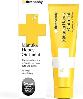 First Honey® Sterile Manuka Honey Ointment |100% Medical Grade Manuka Honey for Minor Burns, Wounds, and Cuts |1.0oz