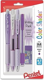 Pentel Color Shades Writing Pack - Pastel Violet (BLBKALZBPV)